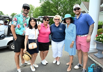 Chris English (Golf CoChair), Dr. Cynthia Vona (Incoming Vice Chair of Board of Trustees), Nina Melker, Lisa Breza, Lynne Cannon (Board Member, Frank Lucchesi Jr (Golf CoChair)